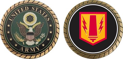 U.S. Army 41st Field Artillery Brigade Patch Challenge Coin