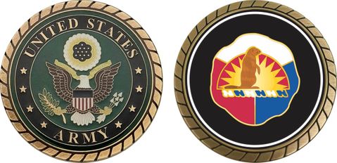 U.S. Army 41st Infantry Brigade Unit Crest (R) Challenge Coin