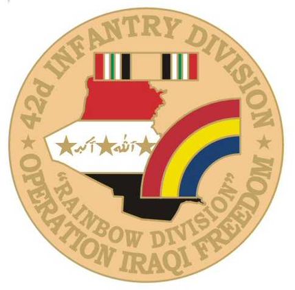 42nd Infantry 1 1/8" Operation Iraqi Freedom Lapel Pin