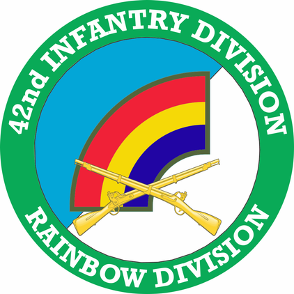 42nd Infantry Division with Crossed Rifles Decal