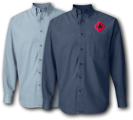 43d Infantry Brigade Denim Shirt