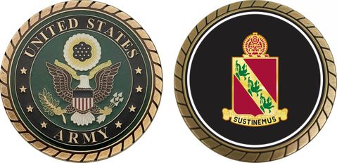 U.S. Army 43rd Air Defense Artillery Challenge Coin