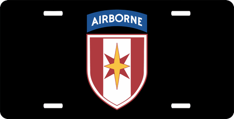 44th Medical Brigade with Airborne Tab License Plate