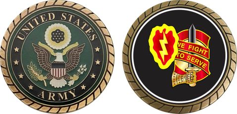 U.S. Army 4525th Brigade Unit Crest Challenge Coin