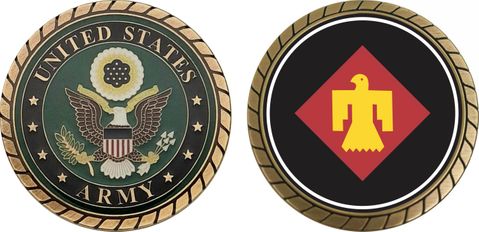 U.S. Army 45th Infantry Division Challenge Coin