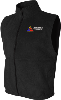 4th Armored Division Afghanistan Veteran Full-Zip Fleece Vest