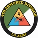 4th Armored Division Decal