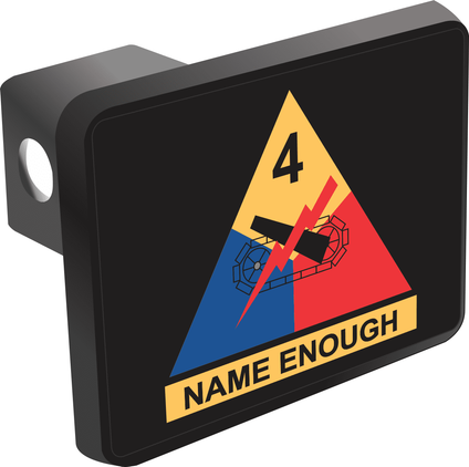 4th Armored Division Trailer Hitch Cover