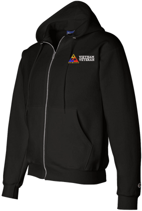 4th Armored Division Vietnam Veteran Zippered Hoodie