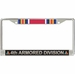 4th Armored Division WW2 Veteran Service Ribbon License Plate Frame