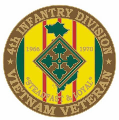 4th Infantry 1 1/8" Vietnam Veteran Lapel Pin