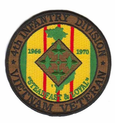 4th Infantry 4" Vietnam Veteran Patch