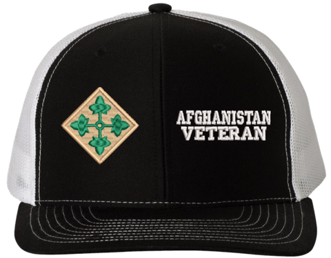 4th Infantry Afghanistan Veteran Split Cap