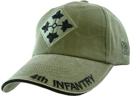 4th Infantry Ball Cap OD Green