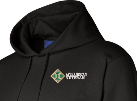 4th Infantry Division Afghanistan Veteran Hoodie