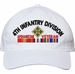 4th Infantry Division Afghanistan Veteran with Ribbons Unstructured Dad Cap