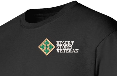 4th Infantry Division Desert Storm Veteran T-Shirt