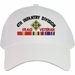 4th Infantry Division Iraq Veteran Embroidered Cap with Ribbons