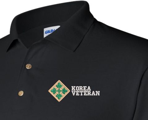 4th Infantry Division Korea Veteran Polo