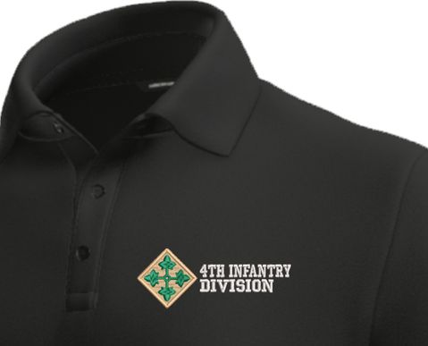 4th Infantry Division Moisture Wicking Polo