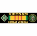 4th Infantry Division Vietnam Combat Veteran Bumper Sticker
