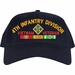 4th Infantry Division Vietnam Veteran Embroidered Cap with Ribbons