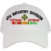 4th Infantry Division Vietnam Veteran Embroidered Cap with Ribbons