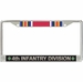 4th Infantry Division WW2 Veteran Service Ribbon License Plate Frame