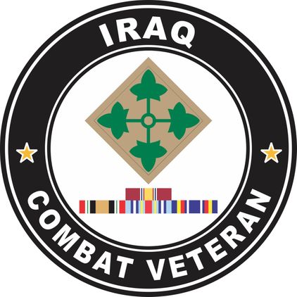 4th Infantry Iraq Campaign with ribbons