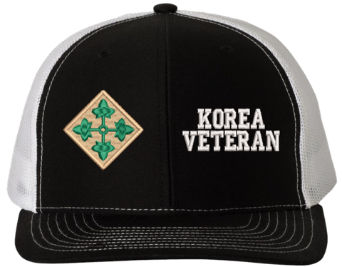 4th Infantry Korea Veteran Split Cap