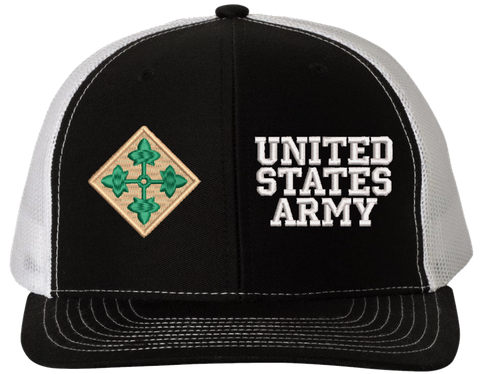 4th Infantry United States Army Split Cap