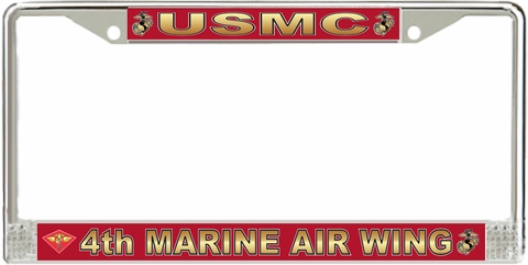 4th Marine Air Wing License Plate Frame