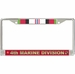 4th Marine Division Afghanistan Veteran License Plate Frame