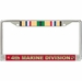 4th Marine Division Gulf War Veteran License Plate Frame