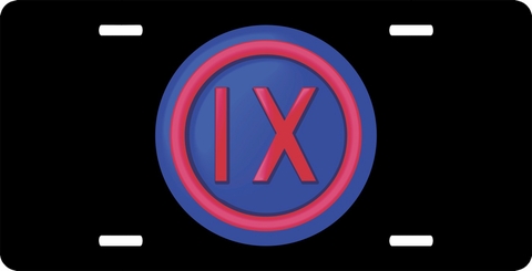 4th U.S. Army Corps Patch License Plate