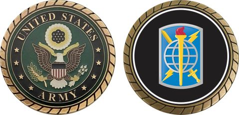 U.S. Army 500th Military Intelligence Brigade Patch Challenge Coin
