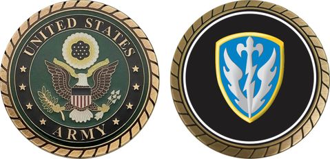 U.S. Army 504th Military Intelligence Brigade Patch Challenge Coin