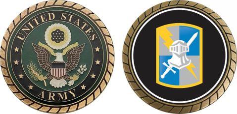 U.S. Army 513th Military Intelligence Brigade Patch Challenge Coin