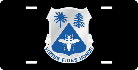 518th Regiment Unit Crest License Plate