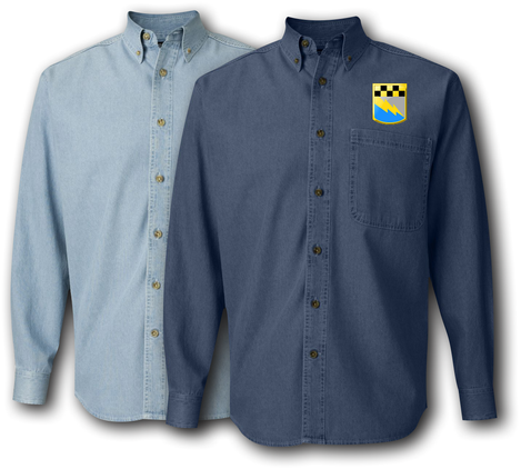 525th Mil Intelligence Brigade Denim Shirt