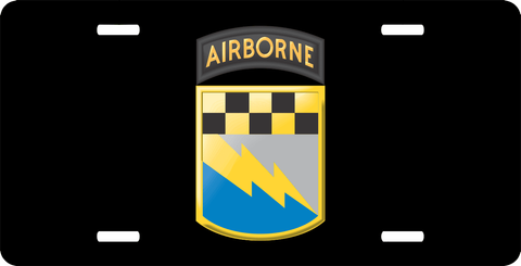 525th Military Intelligence Brigade Airborne License Plate