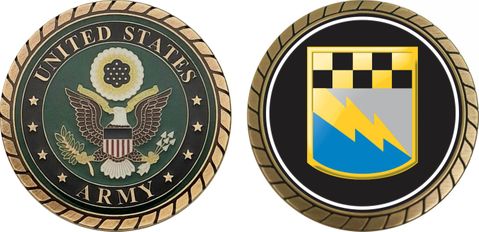 U.S. Army 525th Military Intelligence Brigade Patch Challenge Coin