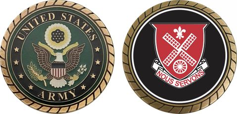U.S. Army 52nd Engineering Support Battalion Unit Crest Challenge Coin