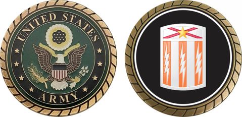 U.S. Army 53rd Signal Brigade Patch Challenge Coin