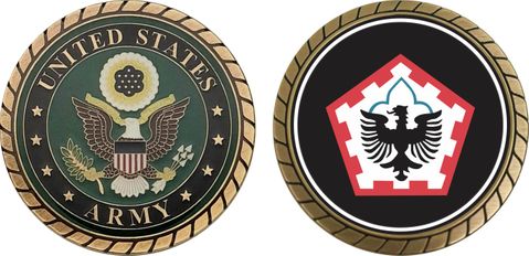 U.S. Army 555th Engineering Brigade Challenge Coin