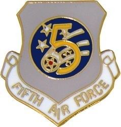 5th Air Force Shield Lapel Pin