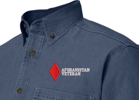 5th Infantry Division Afghanistan Veteran Denim Shirt
