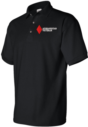 5th Infantry Division Afghanistan Veteran Polo