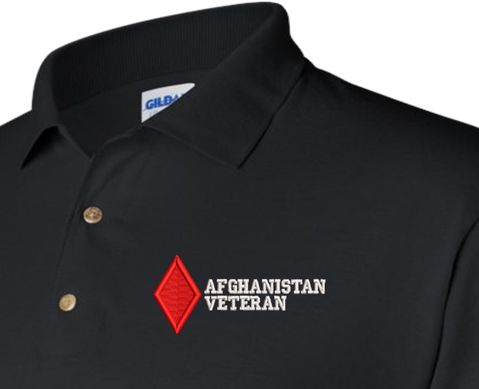 5th Infantry Division Afghanistan Veteran Polo