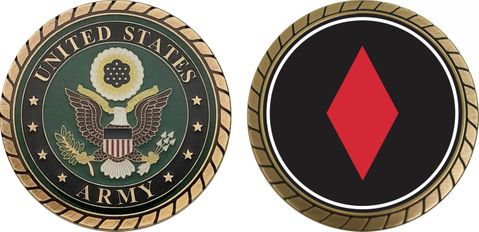 U.S. Army 5th Infantry Division Challenge Coin